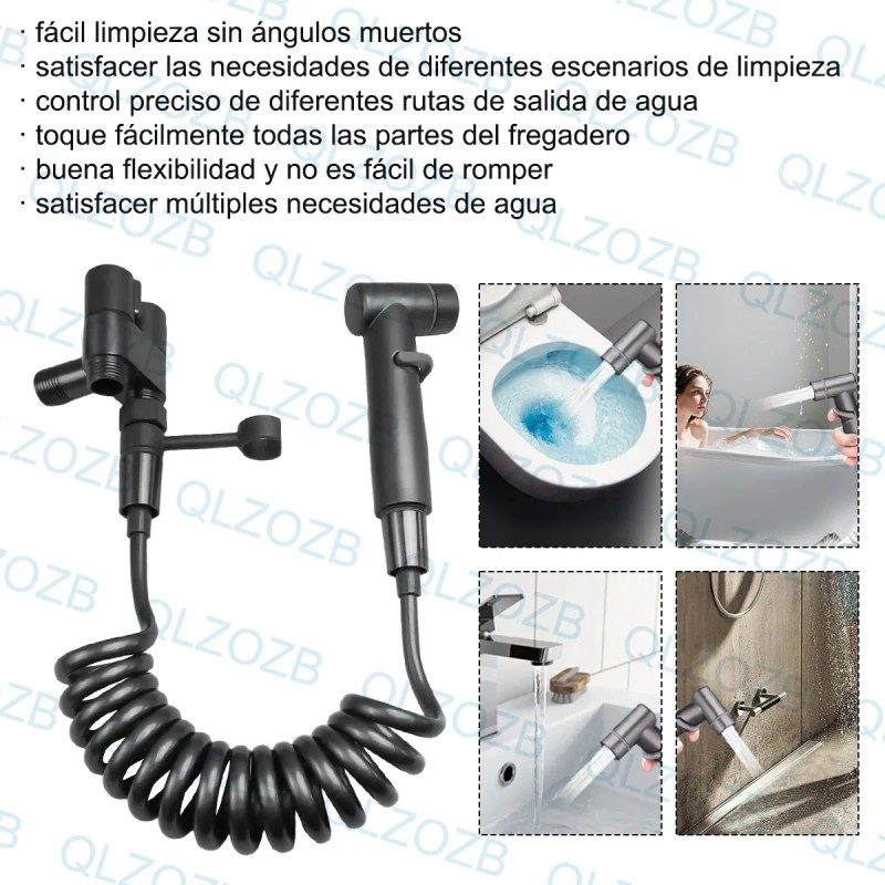 Llave De Doble Ángulo Grifo De Inodoro De Doble Salida