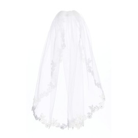1st Communion Veils for Girls - Holy First Communion Veil for Girls 7-16 - Velos para Primera Comunion - White veil for Kids