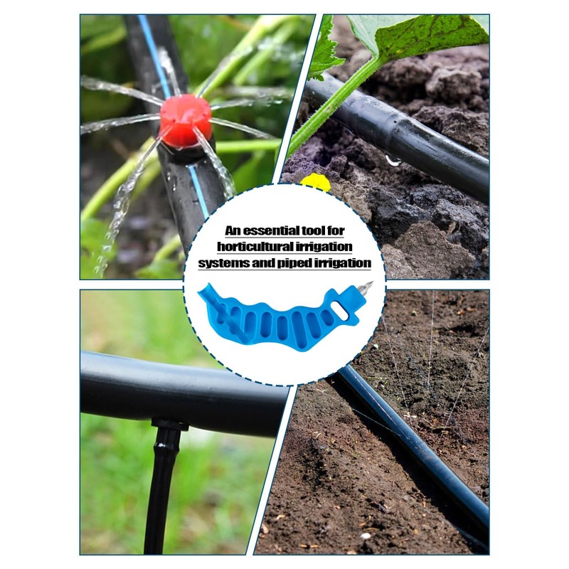 Kalolary 2-in-1 Drip Irrigation Tubing Hole Punch & Fitting Insertion