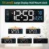 LEIKE 16" Large Digital Wall Clock Timer,Remote Control,2 Alarms, LED