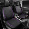 CAR PASS Piping PU Leather Car Seat Cover,Inside Zipper Design