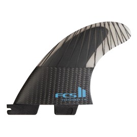 FCS II Performer PC Carbon Medium Tranquil Blue Tri Fins