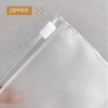 DY.2ten 10 Pack A7 Zipper Binder Pockets, Translucent 6 Hole