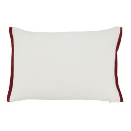 SARO LIFESTYLE Festive Forest Pom Pom Christmas Trees Throw Pillow Cover, Multi, 14"x20"