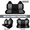 SAPUBK Custom-Fit Front Bench Seat Cover with Molded Headrests Replace
