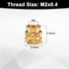 QUARKZMAN Pack of 50 M2 threaded inserts made of brass,