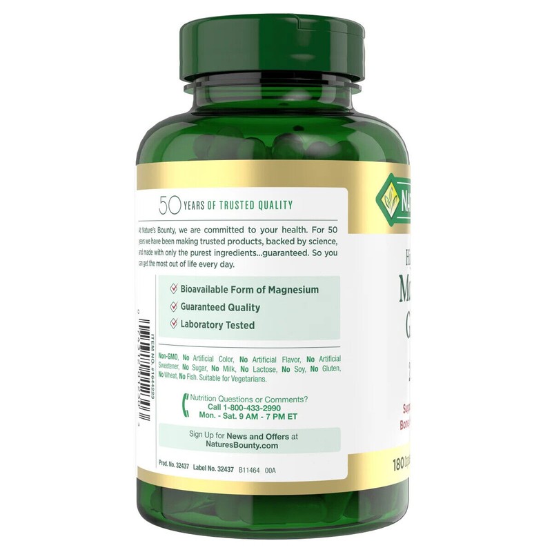 Nature’s Bounty Nature's Bounty High Absorption Magnesium Glycinate 240 mg,
