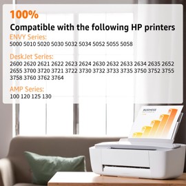 NineLeaf Remanufactured Black Ink Cartridge 65XL Replacement for HP 65 XL N9K04AN Compatible with Envy 5055 5058 Deskjet 2655 2652 3730 3752 3758 Printer (6 Pack)