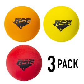 Franklin Pet Supply High Bounce Fetch Balls for Dogs - Multi Colored Bounce Balls - Bouncy Rubber Pet Balls for Park + Beach - 3 Pack