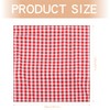 Luckious Red & White Gingham Check Fabric - 100cm X