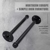 3/4" Industrial Pipe Wall Mounted Clothing Rack, Heavy Duty Rustic