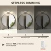 JUSHENG Brushed Nickel Vanity Lights for Bathroom Light Fixtures 5CCT