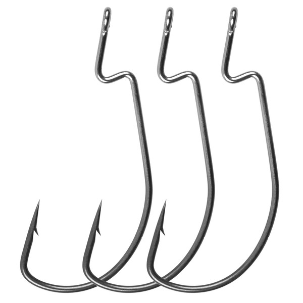 Worm Bait Hook Jig Fishing Hook 100pcs 38105 3X Wide
