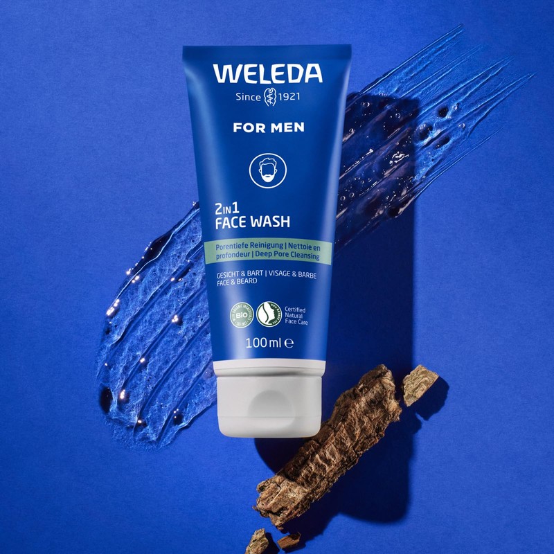 WELEDA Bio FOR MEN 2-in-1 Face Wash - Refreshing Natural