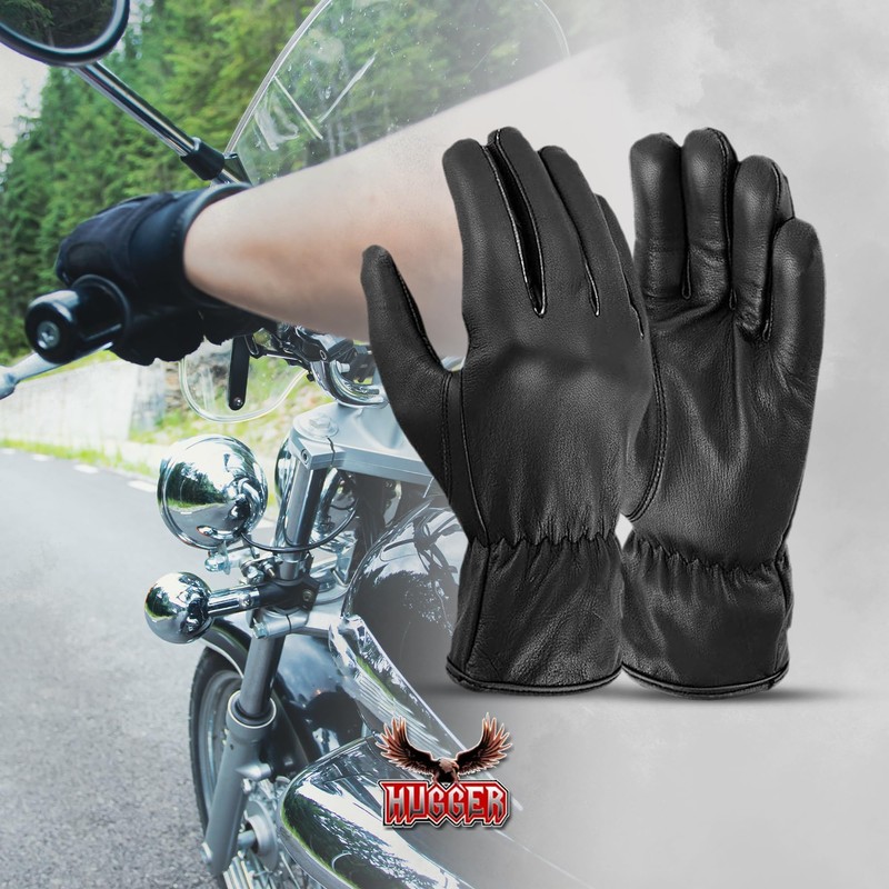Hugger Affordables Men's Basic Seamless Riding Glove (Large)