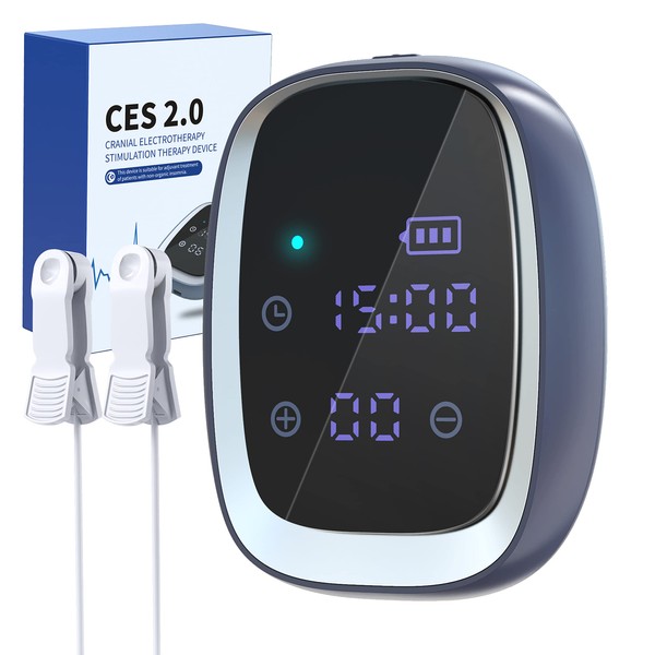 iKeener Sleep Aid Device for Insomnia, Portable CES Microelectronic Impulse Device, Fast Sleep, Improves Sleep, Relieve Anxiety, Depression, Headache (Black)