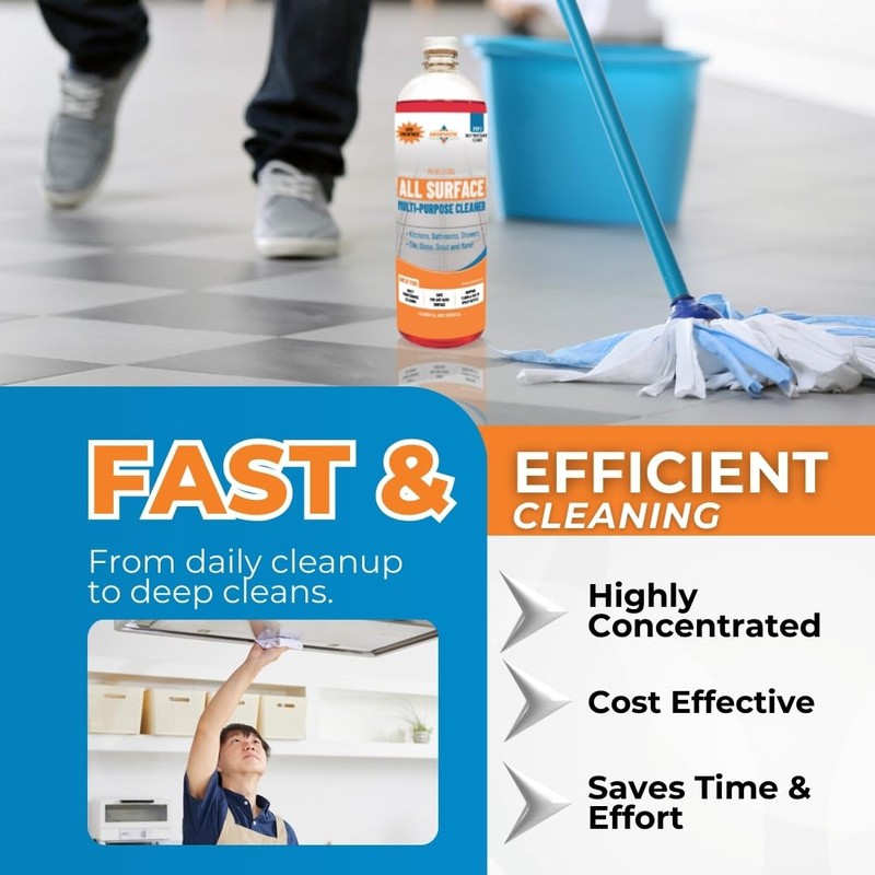 Groutastic All-Surface Daily Cleaner Concentrate – pH-Neutral, Residue-Free Formula for