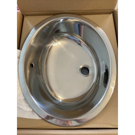 DECOLAV 1300  19 1/4” X 16 1/4” X 6 15/16”  Stainless Steel Bathroom Sink 1300-P