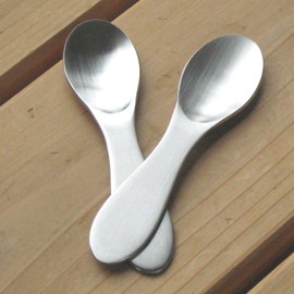 Nagao Caviar Spoon, Petite, 18-8 Stainless Steel, Set of 2, Made in Japan