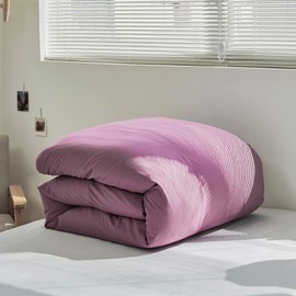 Luxlovery Purple Comforter Set Cal King Pale Mauve Bedding Comforter Set Dusty Purple Modern Elegant Solid Bed Blanket Soft Breathable Lilac Blanket Quilts 3 Piece Bedding Set for Women