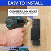 4 Pack Door Barricade Brackets, 2x4 Bar Metal U Brackets
