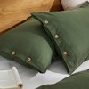 Bedsure Linen Duvet Cover Queen - Linen Cotton Blend Bedding