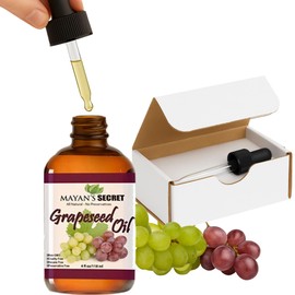 Mayan's Secret GRAPESEED OIL ANTI-AGING MOISTURIZER - Facial Cleanser | Unrefined, Cold Pressed | Essential to Reduce Skin Wrinkles and Stretch Marks | Dandruff Remover