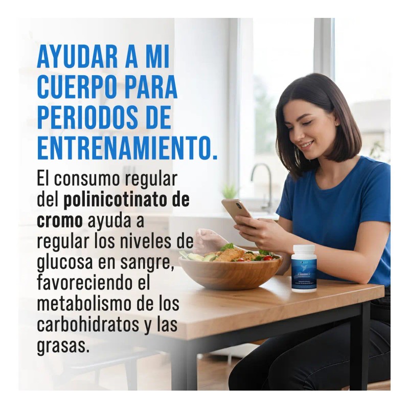 Suplemento Cápsula Tlali Suplementos Polinicotinato Cromo Dinami