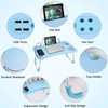 Slendor Lap Desk with Cup Holder, Foldable Laptop Table for
