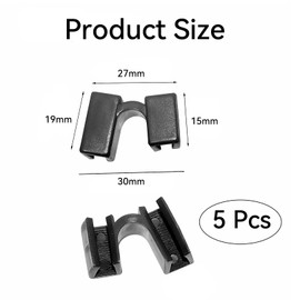 Pack of 5 chopsticks aid, chopsticks aid, chopsticks aid, PE plastic chopsticks aid, black chopsticks aid, for adults and children for learning and training (black)