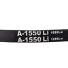 sourcing map A1550 V-Belts 1550mm Inner Girth 13mm Top Width