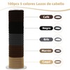 100 Pcs Ligas para Peinar el Cabello Altamente Elásticas, Lazos