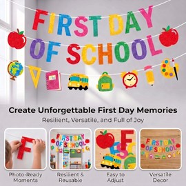 First Day of School Banner, Back to School Classroom Decorations