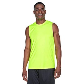 Team 365 Men's Zone Performance Muscle T-Shirt, Safety Yellow, Large