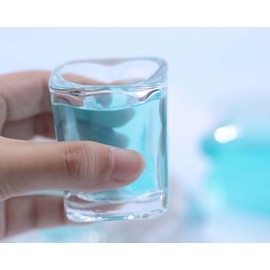 Srgeilzati Srgeilzati Heart Shaped Shot Glasses Cute Bar Cart Accessories | Bar Cart Decor 2oz (6, Clear)