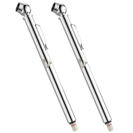 UNCO Pencil Tire Gauge, 2 Pack, 10-75 PSI, Car Tire Air Gauge