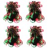 Foil Ceiling Decorations Green/Red Christmas 2 Tone - Set 4