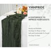 Pack of 2 Cheesecloth Table Runners, Hunter Green, 90 x