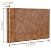 Antner Zippered 7 Ring Business Checkbook Binder Portfolio for 3-on-a-Page