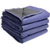 PackRite Moving Blankets 72" x 40" Quilted Heavy Duty Furniture