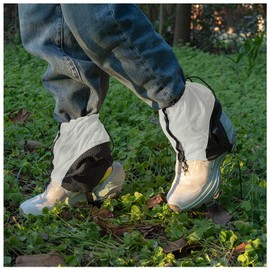 Lightweight Mountain Climbing Gaiter Short Waterproof Spats Short Gaiter Trekking Outdoor Breathable Unisex (Gray)