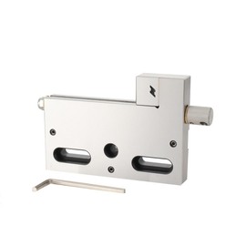EWANYO High Precision Vise 4 Inch, Bench Clamp Vise Stainless Steel Jaw Opening Clamp Tool, Wire EDM Precision Manual Vise 4 Jaw Opening 0-100mm Clamping Range 3Kg Load for Milling Drilling Machine
