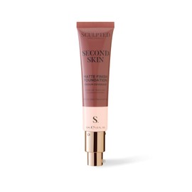 Second Skin Mineral Matte Liquid Foundation from Sculpted by Aimee (Fair 2.0) - Medium Coverage Foundation with SPF 50, 32ml Cruelty-Free, Vegan