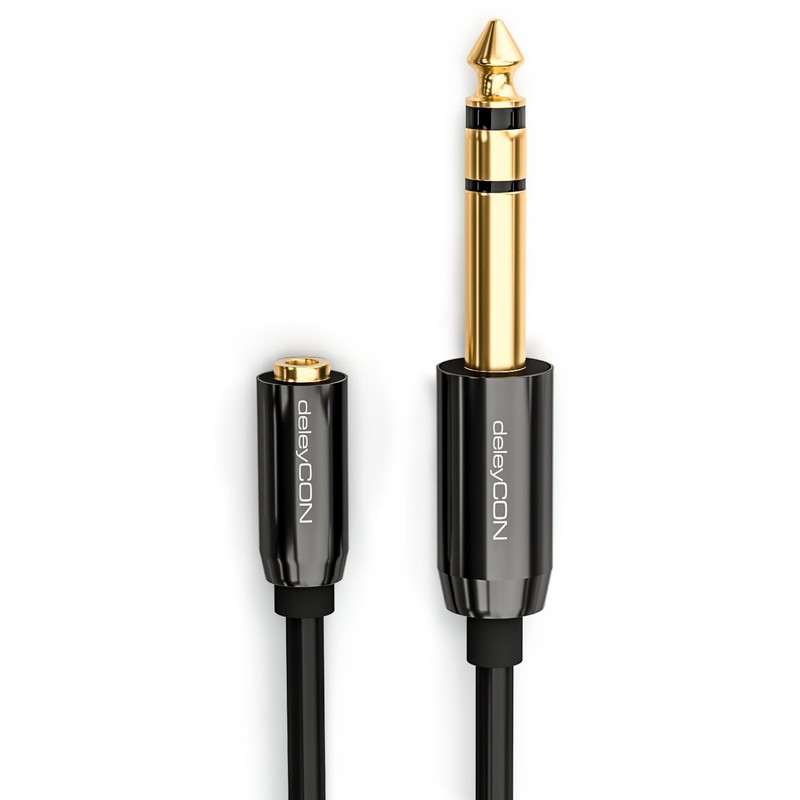 deleyCON 0.2 m Stereo Audio Jack Adapter Cable - 6.3