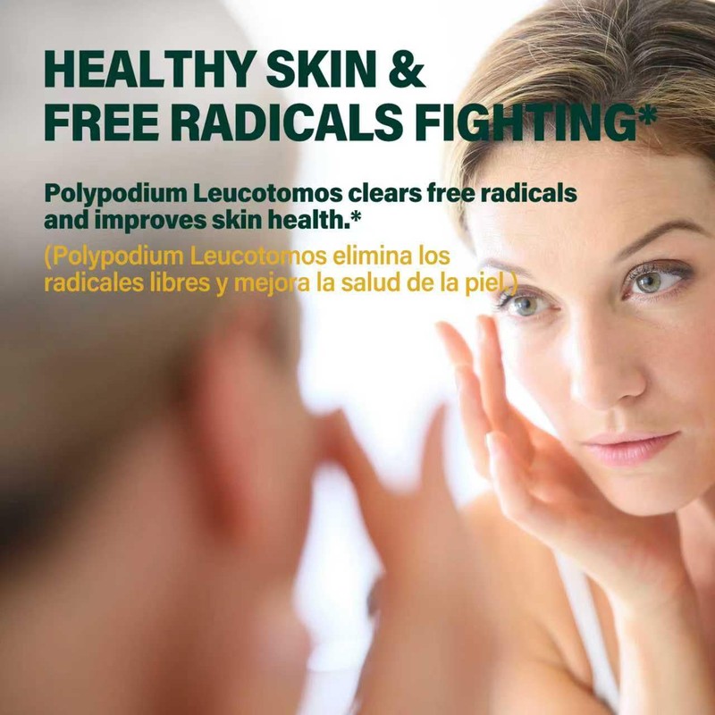 Polypodium Leucotomos Extract Capsules for Immune & Skin Health