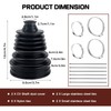 CV Boot Repair Kit,2PCS Engineer Split CV Joint Boot Clamp