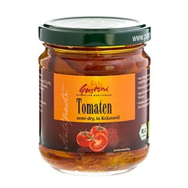 Gustoni Semi-Dried Tomatoes in Herbal Oil (190 g) - Organic