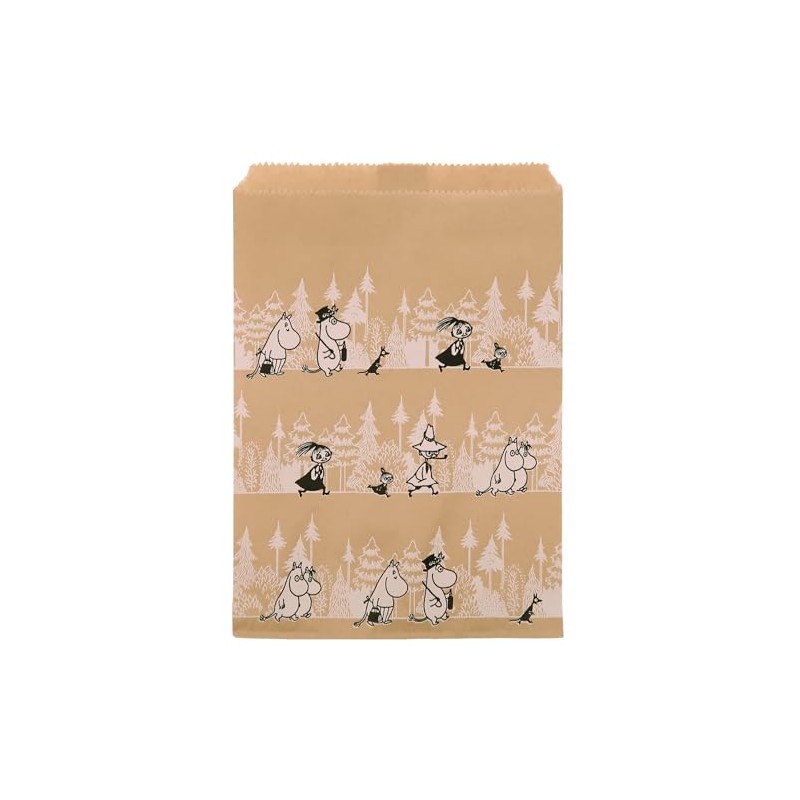 Indigo MOOMIN MP445 Moomin Wrapping Paper Bag, Flat Bag, M,
