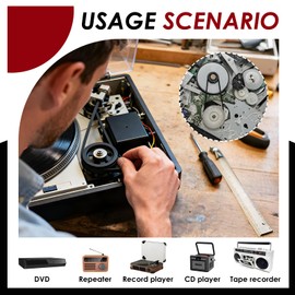 TNJPSEK Cassette Player Belts Replacement Kit, Mixed Flat Rubber Belts for Recorder Repair and Maintenance, Audio Tape Machine Drive Belts in Multiple Sizes (Width 0.5/0.7/1.0mm)