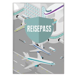 cozy racoon Kids Passport Holder, Airport, Minimalist